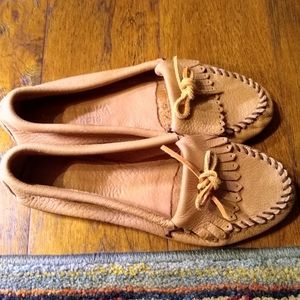 Leather moccasins